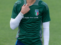 Gugliemo Vicario attends the Italian National Team training camp at Centro Tecnico Federale in Coverciano, Florence, Italy. (