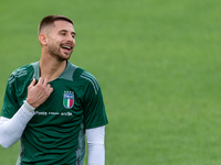 Gugliemo Vicario attends the Italian National Team training camp at Centro Tecnico Federale in Coverciano, Florence, Italy. (