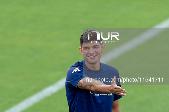 Raoul Bellanova attends the Italian National Team training camp at Centro Tecnico Federale in Coverciano, Florence, Italy. 