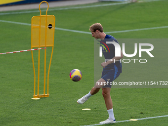 Marco Brescianini attends the Italian National Team training camp at Centro Tecnico Federale in Coverciano, Florence, Italy. (