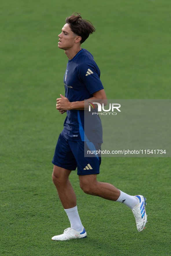 Samuele Ricci attends the Italian National Team training camp at Centro Tecnico Federale in Coverciano, Florence, Italy. 