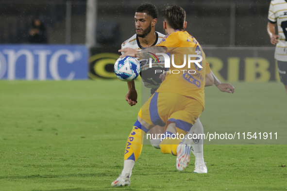 Jose Caicedo #8 of Pumas drives the ball during Matchday 6 against Tigres as part of the Torneo de Apertura 2024 Liga MX at Estadio Olimpico...