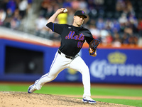 New York Mets relief pitcher Phil Maton #88 throws during the ninth inning of the baseball game against the Boston Red Sox at Citi Field in...