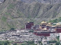 View of Tashi Lhunpo Monastery in Shigatse, Tibet, China, on August 10, 2024. (