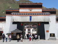 View of Tashi Lhunpo Monastery in Shigatse, Tibet, China, on August 10, 2024. (