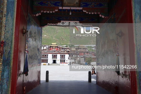 View of Tashi Lhunpo Monastery in Shigatse, Tibet, China, on August 10, 2024. 