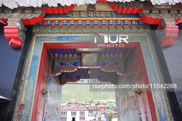 View of Tashi Lhunpo Monastery in Shigatse, Tibet, China, on August 10, 2024. 