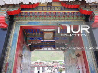 View of Tashi Lhunpo Monastery in Shigatse, Tibet, China, on August 10, 2024. (