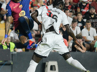 Match between Rayo Vallecano and FC Barcelona at Estadio de Vallecas in Madrid, Spain, on August 27, 2024. (