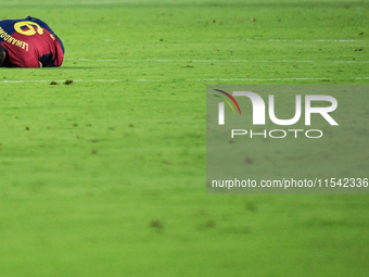 Robert Lewandowski of FC Barcelona during the LaLiga EA Sports match between Rayo Vallecano and FC Barcelona at the Campo de Futbol de Valle...