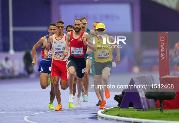 Jaryd Clifford of Australia in action in Men's 1500m - T12 Final during the Paris 2024 Paralympic Games at Stade de France on September 3, 2...