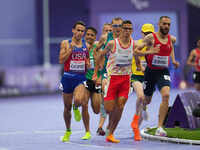 Joel Gomez of United States of America in action in Men's 1500m - T13 Final during the Paris 2024 Paralympic Games at Stade de France on Sep...