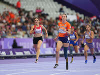 Irmgard Bensusan of Germany in action in Women's 200m - T44 Round 1 during the Paris 2024 Paralympic Games at Stade de France on September 3...