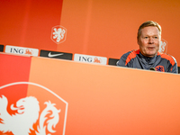 Netherlands trainer coach Ronald Koeman during the match training and press conference for the Netherlands Nations League season 2024-2025 a...