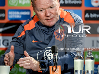 During the match training and press conference for the Netherlands Nations League season 2024-2025 at the KNVB Campus in Zeist, Netherlands,...