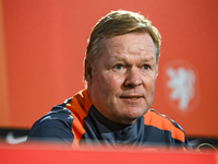 Netherlands trainer coach Ronald Koeman during the match training and press conference for the Netherlands Nations League season 2024-2025 a...