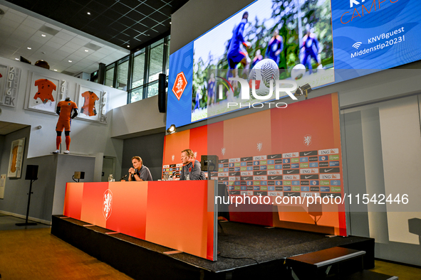 Netherlands trainer coach Ronald Koeman during the match training and press conference for the Netherlands Nations League season 2024-2025 a...