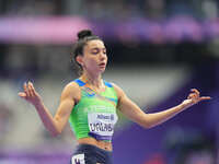 Lamiya Valiyeva of Azerbaijan in action in Women's 100m - T13 Round 1 during the Paris 2024 Paralympic Games at Stade de France on September...