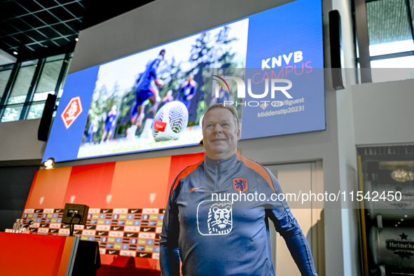 Netherlands trainer coach Ronald Koeman during the match training and press conference for the Netherlands Nations League season 2024-2025 a...