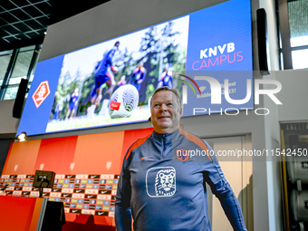 Netherlands trainer coach Ronald Koeman during the match training and press conference for the Netherlands Nations League season 2024-2025 a...