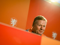 Netherlands trainer coach Ronald Koeman during the match training and press conference for the Netherlands Nations League season 2024-2025 a...