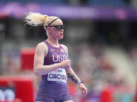 Kym Crosby of United States of America in action in Women's 100m - T13 Round 1 during the Paris 2024 Paralympic Games at Stade de France on...