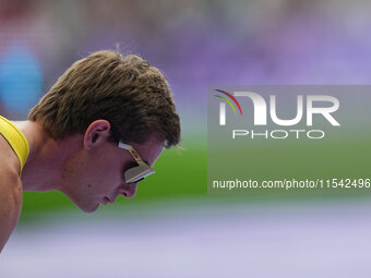 James Turner of Australia in action in Men's 400m - T36 Final during the Paris 2024 Paralympic Games at Stade de France on September 3, 2024...