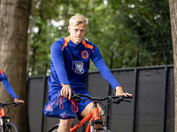 Netherlands player Jan Paul van Hecke participates in the training and press conference for the Netherlands Nations League season 2024-2025...