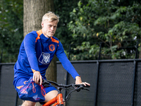 Netherlands player Jan Paul van Hecke participates in the training and press conference for the Netherlands Nations League season 2024-2025...