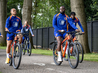 Netherlands players Xavi Simons and Lutsharel Geertruida during the training and press conference for the Netherlands Nations League season...