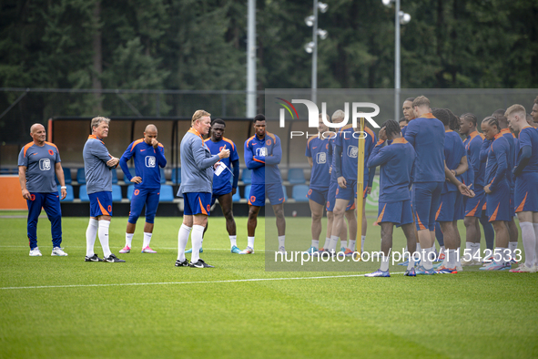 Netherlands trainer coach Ronald Koeman during the match training and press conference for the Netherlands Nations League season 2024-2025 a...