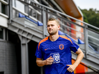 Netherlands player Matthijs de Ligt participates in the training and press conference for the Netherlands Nations League season 2024-2025 at...