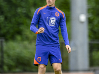 Netherlands player Jan Paul van Hecke participates in the training and press conference for the Netherlands Nations League season 2024-2025...