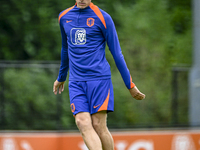 Netherlands player Jan Paul van Hecke participates in the training and press conference for the Netherlands Nations League season 2024-2025...