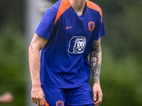 Netherlands player Wout Weghorst participates in the training and press conference for the Netherlands Nations League season 2024-2025 at th...