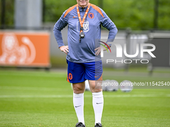 Netherlands trainer coach Ronald Koeman during the match training and press conference for the Netherlands Nations League season 2024-2025 a...