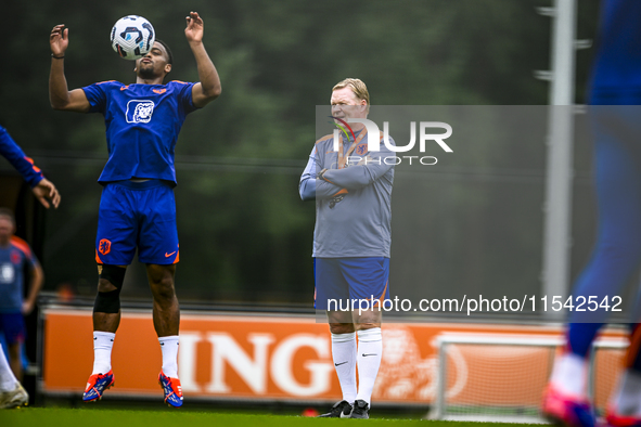 Netherlands trainer coach Ronald Koeman during the match training and press conference for the Netherlands Nations League season 2024-2025 a...