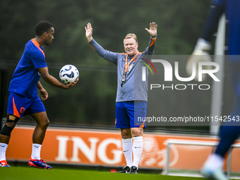 Netherlands trainer coach Ronald Koeman during the match training and press conference for the Netherlands Nations League season 2024-2025 a...