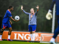 Netherlands trainer coach Ronald Koeman during the match training and press conference for the Netherlands Nations League season 2024-2025 a...