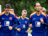 Netherlands player Matthijs de Ligt participates in the training and press conference for the Netherlands Nations League season 2024-2025 at...