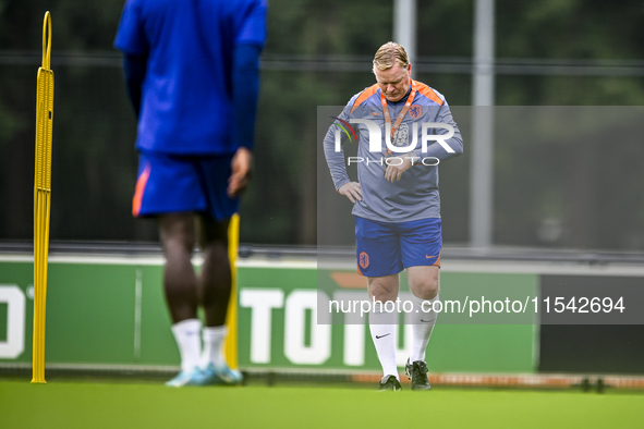 Netherlands trainer coach Ronald Koeman during the match training and press conference for the Netherlands Nations League season 2024-2025 a...