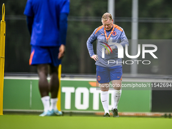 Netherlands trainer coach Ronald Koeman during the match training and press conference for the Netherlands Nations League season 2024-2025 a...