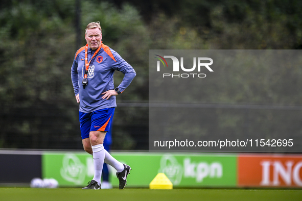 Netherlands trainer coach Ronald Koeman during the match training and press conference for the Netherlands Nations League season 2024-2025 a...