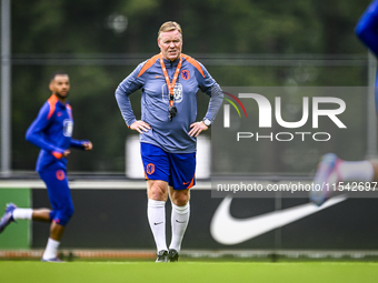 Netherlands trainer coach Ronald Koeman during the match training and press conference for the Netherlands Nations League season 2024-2025 a...