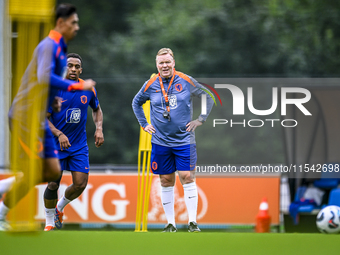 Netherlands trainer coach Ronald Koeman during the match training and press conference for the Netherlands Nations League season 2024-2025 a...