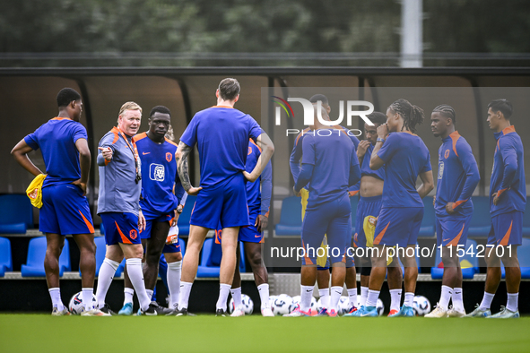 Netherlands trainer coach Ronald Koeman during the match training and press conference for the Netherlands Nations League season 2024-2025 a...