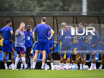 Netherlands trainer coach Ronald Koeman during the match training and press conference for the Netherlands Nations League season 2024-2025 a...