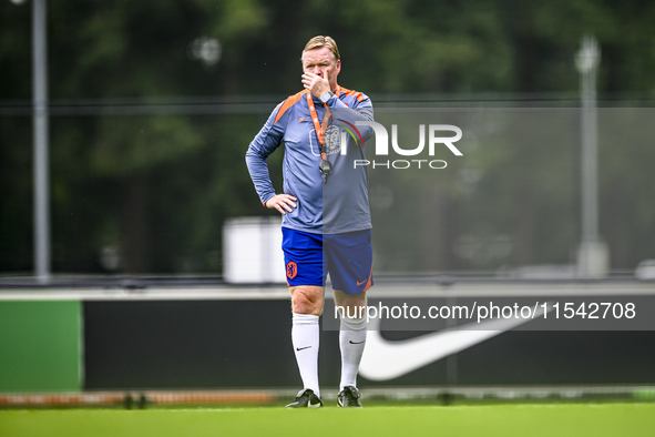 Netherlands trainer coach Ronald Koeman during the match training and press conference for the Netherlands Nations League season 2024-2025 a...