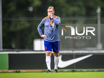 Netherlands trainer coach Ronald Koeman during the match training and press conference for the Netherlands Nations League season 2024-2025 a...