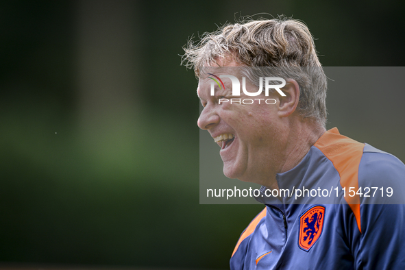 Netherlands assistant trainer Erwin Koeman during the match training and press conference for the Netherlands Nations League season 2024-202...